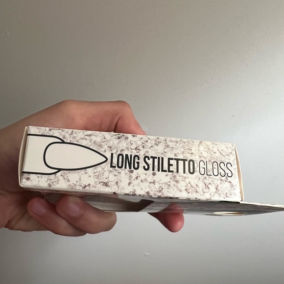 LONG STILETTO GLOSS NAILS PRESS ON WITH GLUE NAILS 24 nails last up to 7 days - Picture 3 of 7